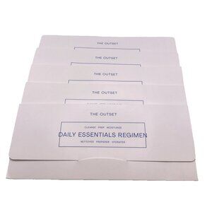 5 Sets The Outset Daily Essentials Regimen Sample Set Cleanser Serum Moisturizer